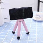 Wholesale Universal Flexible Magnetic Cell Phone Holder Tripod Stand KI-1001A (Pink)